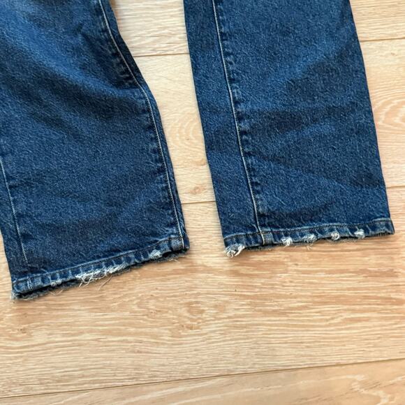 10/30 Good American Straight Leg Jeans Distressed Jeans - Picture 4 of 12